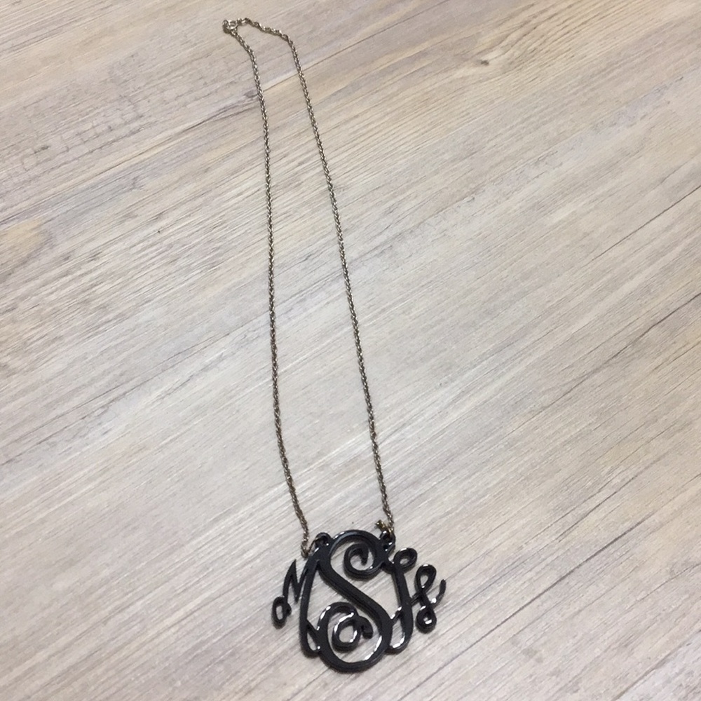 Acrylic Monogram necklace